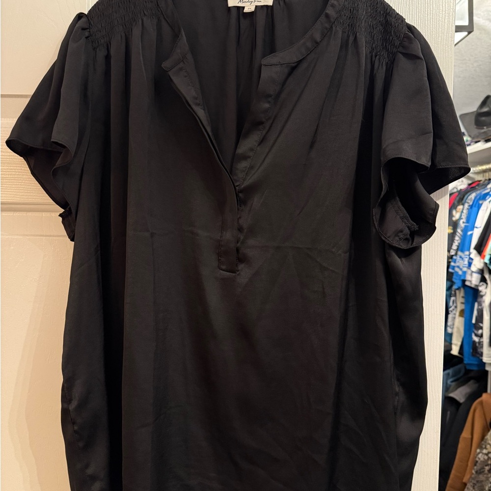Sophisticated Black Women's Blouse